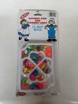 Vintage 1992 Tak A Toy Raggedy Ann Andy Lil Snap Beads necklace bracelet jewelry - £7.58 GBP