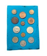 Vintage Mexico Coins Lot Glued To Felt - £9.89 GBP