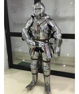 Medieval Knight Armor Suite Metal Plates Armor Suit Battle ready Life Size Armor - £894.72 GBP