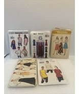 Vintage Lot of 5 Sewing Patterns 1970s-80’s Simplicity Very Easy Vogue B... - $15.83