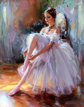 Wall art Girl ballet dancer Giclee Art Oil painting HD printed on canvas - £6.85 GBP+