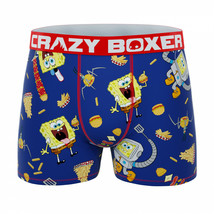 Crazy Boxers SpongeBob SquarePants Burgers Boxer Briefs in Fry Box Blue - £19.96 GBP