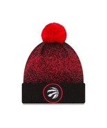 New Era NBA Bobble Toronto Raptors 2017 On Court Sports Knit Red Beanie Hat - £17.75 GBP