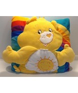 Care Bears Rare SUNSHINE BEAR 3 Dimensional Throw Pillow 13” X 13” 2004 ... - £23.59 GBP