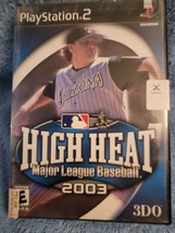 High Heat Major League Baseball 2003,Sony PlayStation 2, 2002 With Manual - £12.00 GBP