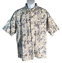 Gotcha Sports Men&#39;s Short Sleeve Button Down Pineapple Shirt Xxl - £11.56 GBP