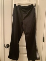 NBN Gear Boys Large 14/16 Pants Pockets Black White Stripe Athletic - $24.74