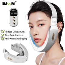 V Face Facial Machine Electric V-line Up Lift Belt Face Massage LED Face Skin Li - £31.57 GBP