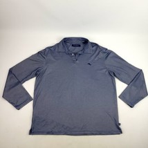 Tommy Bahama Shirt Mens XL Blue Long Sleeve Polo Golf Preppy - $25.73