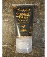 SHEA MOISTURE~AFRICAN BLACK SOAP~CLARIFYING FACIAL WASH &amp; SCRUB 1.5 OZ - €7,60 EUR