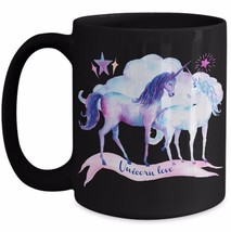 Unicorn Coffee Mug 11 Gift For Her Daughter Unicorn Love Girlfriend Mom Tea Cup - £17.07 GBP