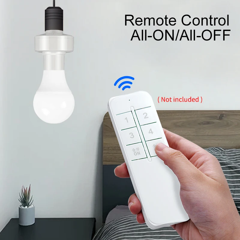 House Home Wireless Remote Control Lamp Holder Smart House Home RM 2.4G Smart Li - £19.66 GBP