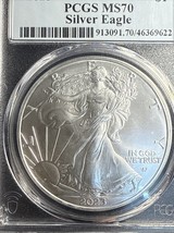 2023 Silver Eagle PCGS MA 70 - First Strike - Perfectly Graded - Slabbed - €63,85 EUR