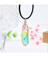 Women's Transparent Geometric Diamond Crystal Necklace - $17.89