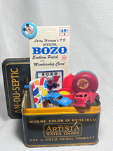 Vtg Colorful Fun Selected Collectible Trinket Lot IN Crayola Tin Toys Button - £31.89 GBP