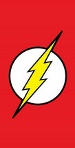 DC Comics Flash Logo Justice League Beach Towel 30x60 - $12.83