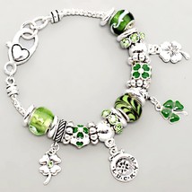 Bracelet silver shamrock clover thumb200