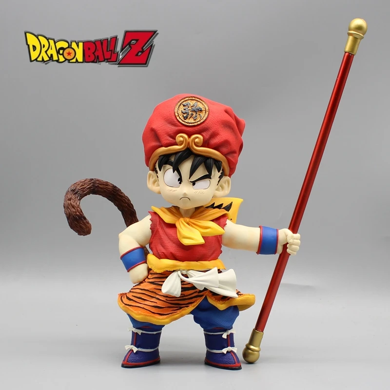 Dragon Ball Anime Figures Son Goku Gk 19cm Tiger Skin Figurine Dbz Goku Action - £30.46 GBP+