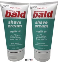 High Time Dare to Be Bald SHAVE CREAM - 5oz - Lot Of 2 Tubes - £31.15 GBP