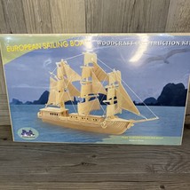 European Sailing Boat Woodcraft Construction Kit - New Sealed - £4.92 GBP