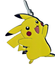 Pokemon Pikachu Christmas Ornament Yellow  2.5” Flat Metal Enamel Hallmark 2022 - £11.14 GBP