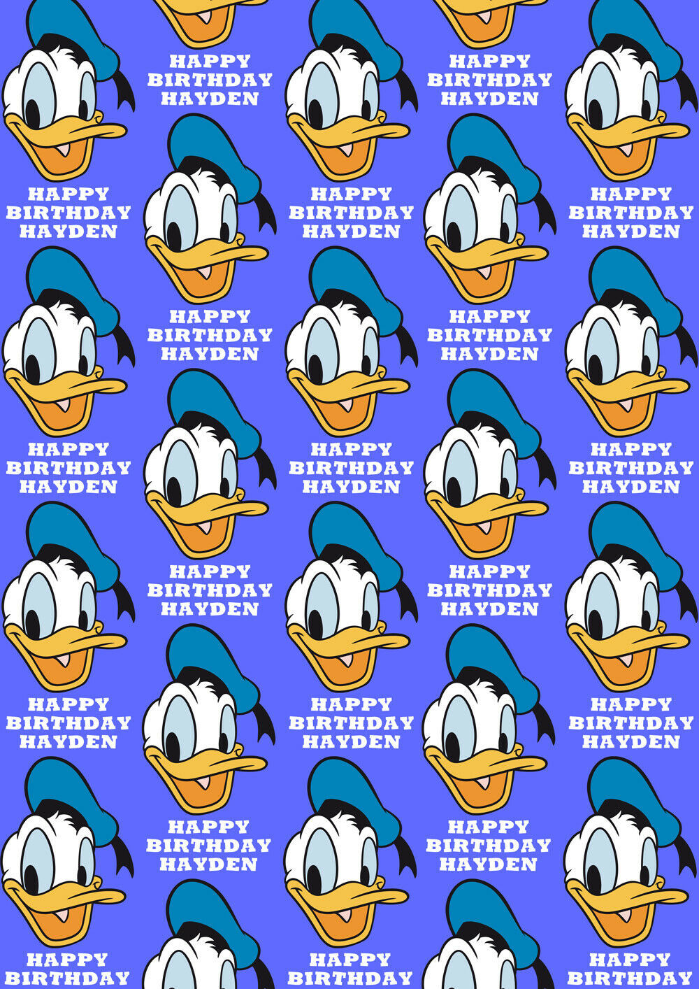 Donald Duck Personalised Gift Wrap - Disney&#39;s Donald Duck Wrapping Paper - $5.42