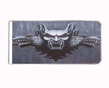 Metal Money Clip Bills Card Metal Holder Clip Rectangle Dracula Vampire D5 - $11.83