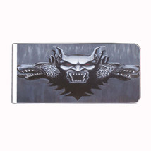 Metal Money Clip Bills Card Metal Holder Clip Rectangle Dracula Vampire D5 - £9.40 GBP