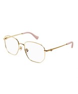 GUCCI GG1420OK 003 Gold 54mm Eyeglasses New Authentic - $258.60