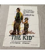 The Kid Charlie Chaplin Wesco-Reltex Material MOVIE POSTER 1982 Fabric 2... - $33.73 CAD