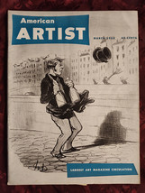AMERICAN ARTIST March 1953 Daumier Henry Varnum Poor Glenn MacNutt  - $16.20