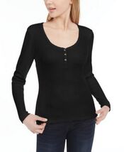 Ultra Flirt Juniors Scallop-Edge Henley Top - $9.90