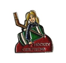 Hockey Girlfriend Vintage Hockey Pin Enamel Filled Sports Collectible PINS1 - $379.94 MXN