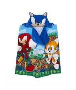 Sonic The Hedgehog, Tails and Knuckles Hooded Towel, 24&quot; X 50&quot; - $363.13 MXN