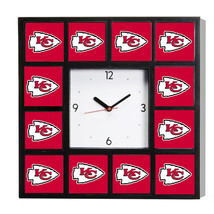 Kansas City Chiefs Team Big Clock with 12 images - £25.65 GBP