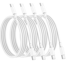 Charger Cable 60W,4Pack 6ft USB C to USB C Fast Charging Cable - £10.12 GBP