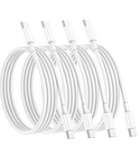 Charger Cable 60W,4Pack 6ft USB C to USB C Fast Charging Cable - £10.61 GBP