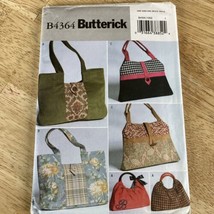 Butterick Sewing Pattern 4364 Three Lined Handbags Uncut Fashion Accessories - £11.93 GBP