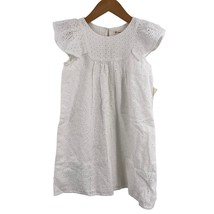 Tucker + Tate White Eyelet Short Sleeve Dress 5 New - £21.34 GBP