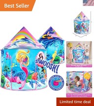 Delightful Mermaid Tent with Pop-Up Design - Ideal for Creative Play Age... - $45.00