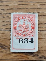 US Stamp State of Maryland Dept of Health Baltimore Used - £1.47 GBP