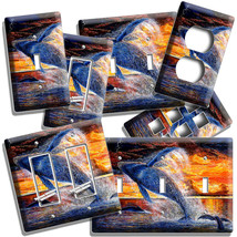 Humpback Whale Jumps From Oc EAN Water Light Switch Outlet Wall Plates Room Decor - £12.73 GBP+