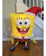 Christmas Spongebob Inflatable Nickelodeon Lighted Santa Tested Gemmy ‘0... - £44.63 GBP