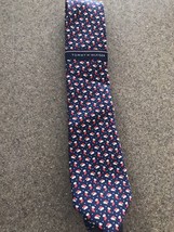 New Mens Tommy Hilfiger Santa Hat  Christmas Red Navy White  Tie $48 - £15.25 GBP