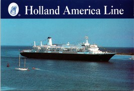 1993 Holland America Line MS Nieuw Amsterdam Noordam Unposted Chrome Postcard - £4.44 GBP