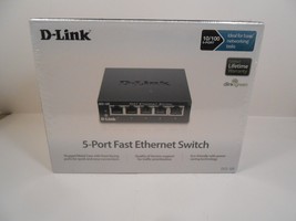 D-Link DES-105 5-Port 10/100 Unmanaged Metal Desktop Switch - £18.11 GBP