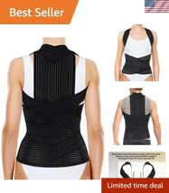 TLSO Full Back Support Brace with Removable Dorso-Lumbar Pad - Lightweig... - $118.78