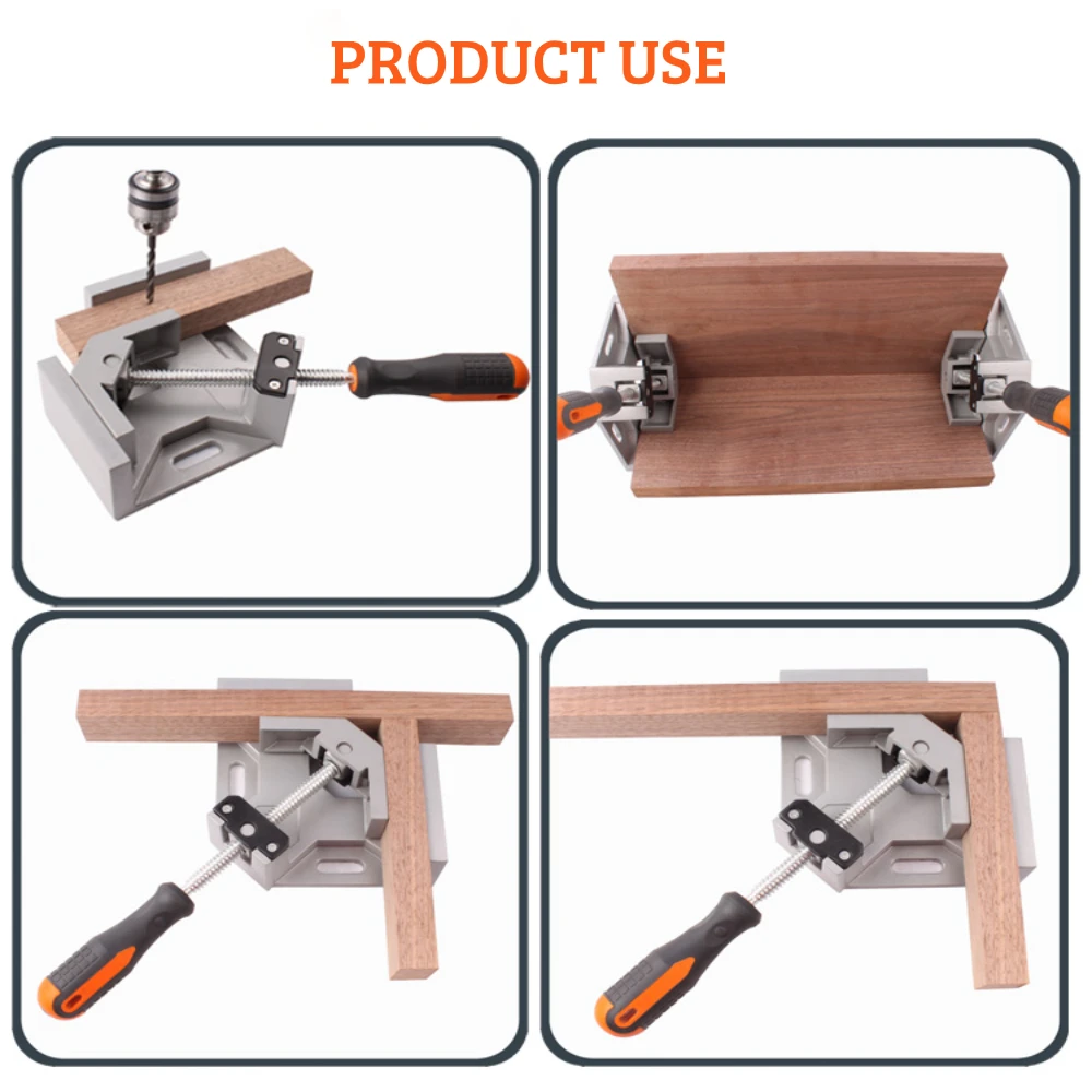 AMKOY Aluminum Corner Clamp 90 Degree Right Angle Clamp Tool Single Handle   Wel - £214.09 GBP