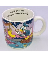 Walt Disney Donald &amp; Daisy Duck Applause Coffee Mug 3 5/8&quot; Tall 3 1/4&quot; D... - £7.54 GBP