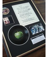The Beatles Something 7&quot; single + Vinyl Lyrics Framed Display - £111.57 GBP